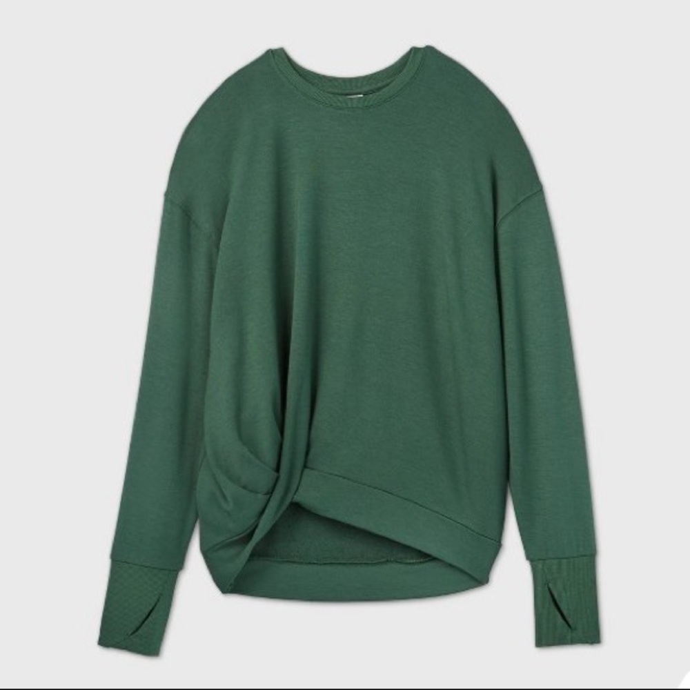 ISO All In Motion Twist Pullover XS or S in Green